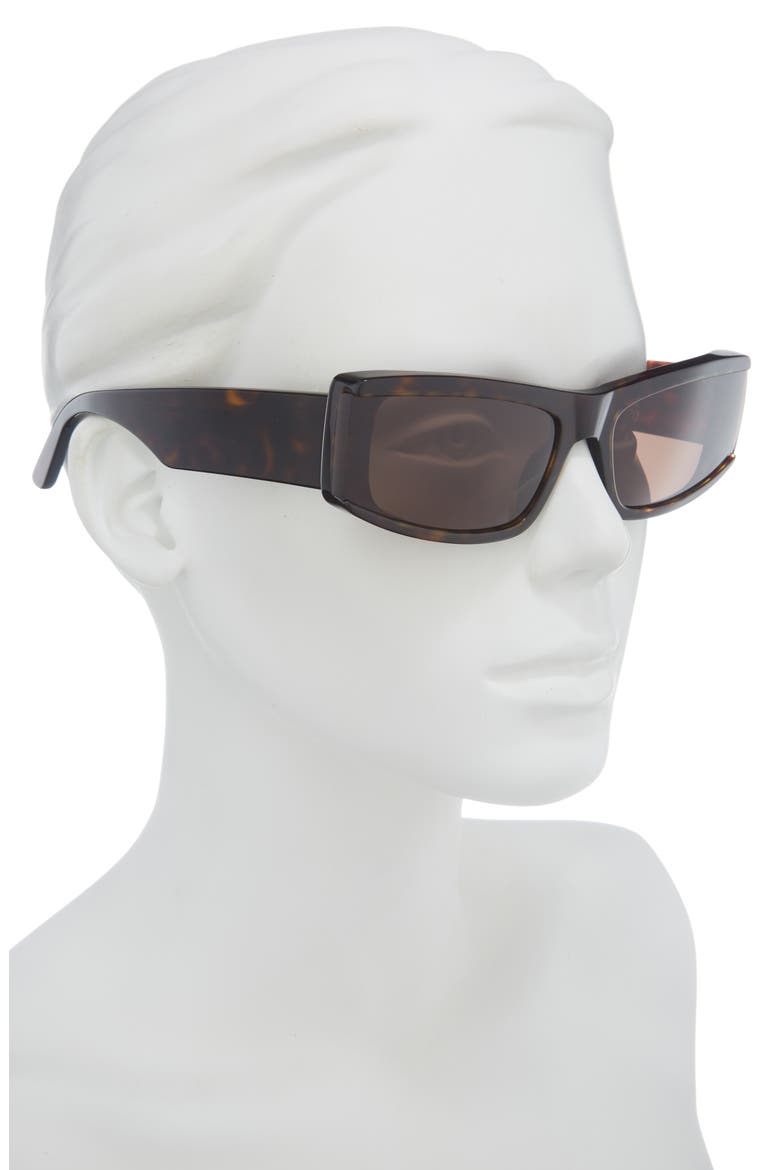 66mm Oversize Rectangular Sunglasses, Alternate, color, HAVANA HAVANA BROWN