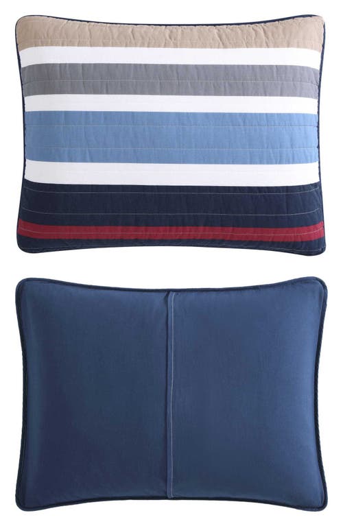 Nautica Bradford Quilt & Sham Set In Multi Navy