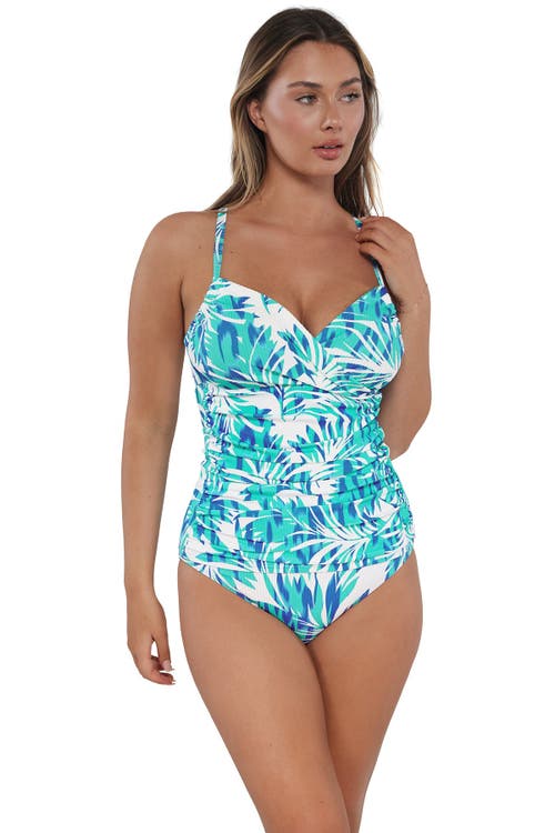 Sunsets Serena Tankini Swimsuit Top In Blue