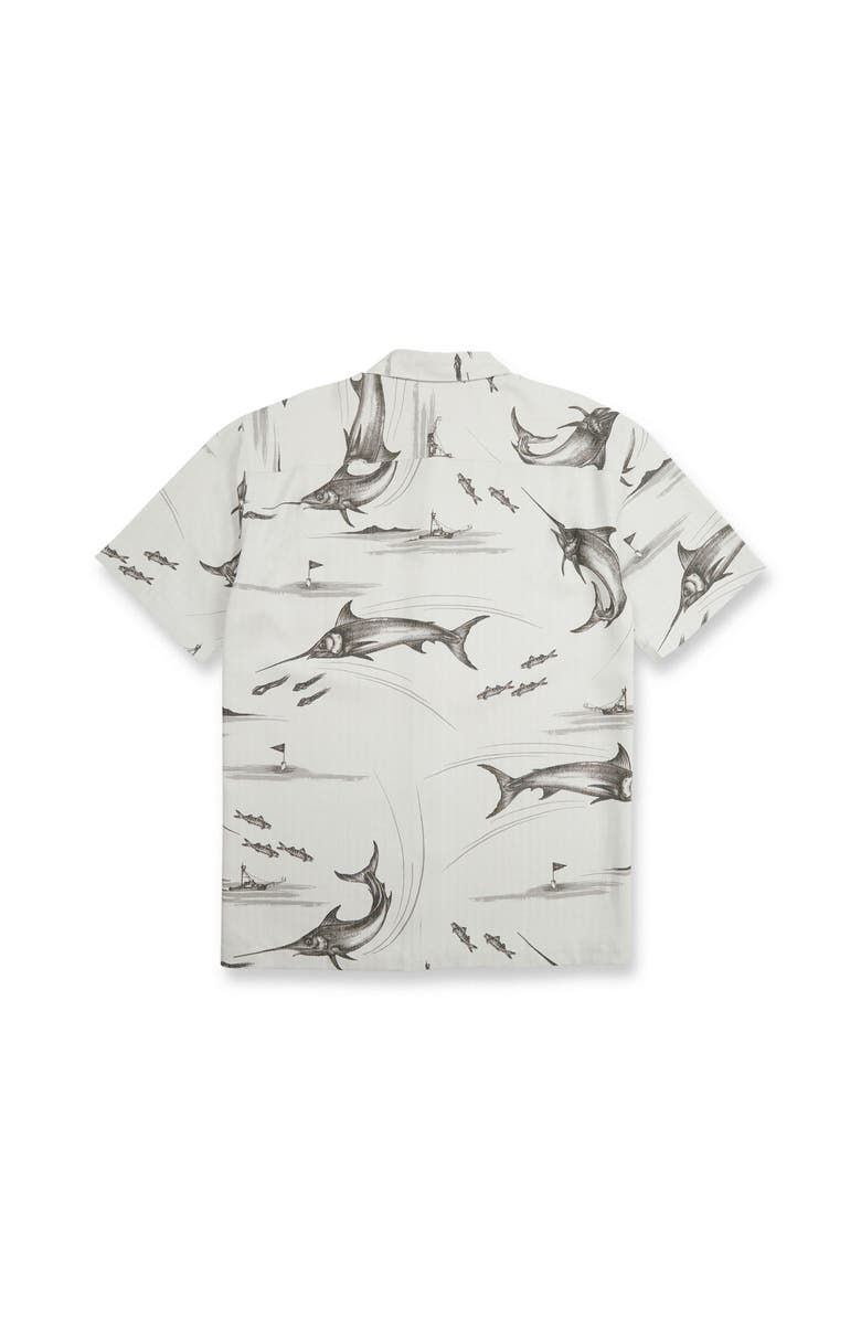 Quiksilver Waterman Fish On Short Sleeve Shirt, Alternate, color, High Rise