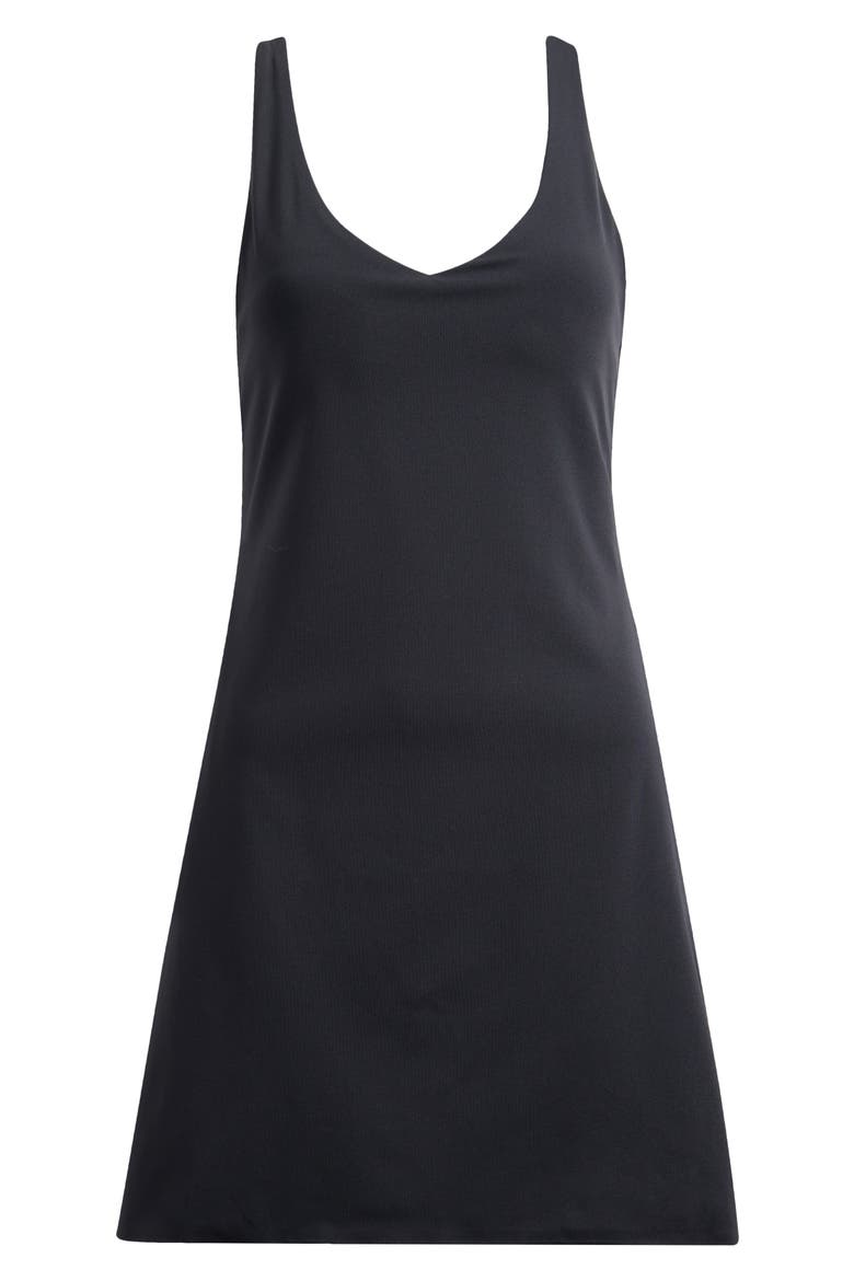 Booty Boost® V-Neck Dress, Alternate, color, VERY BLACK