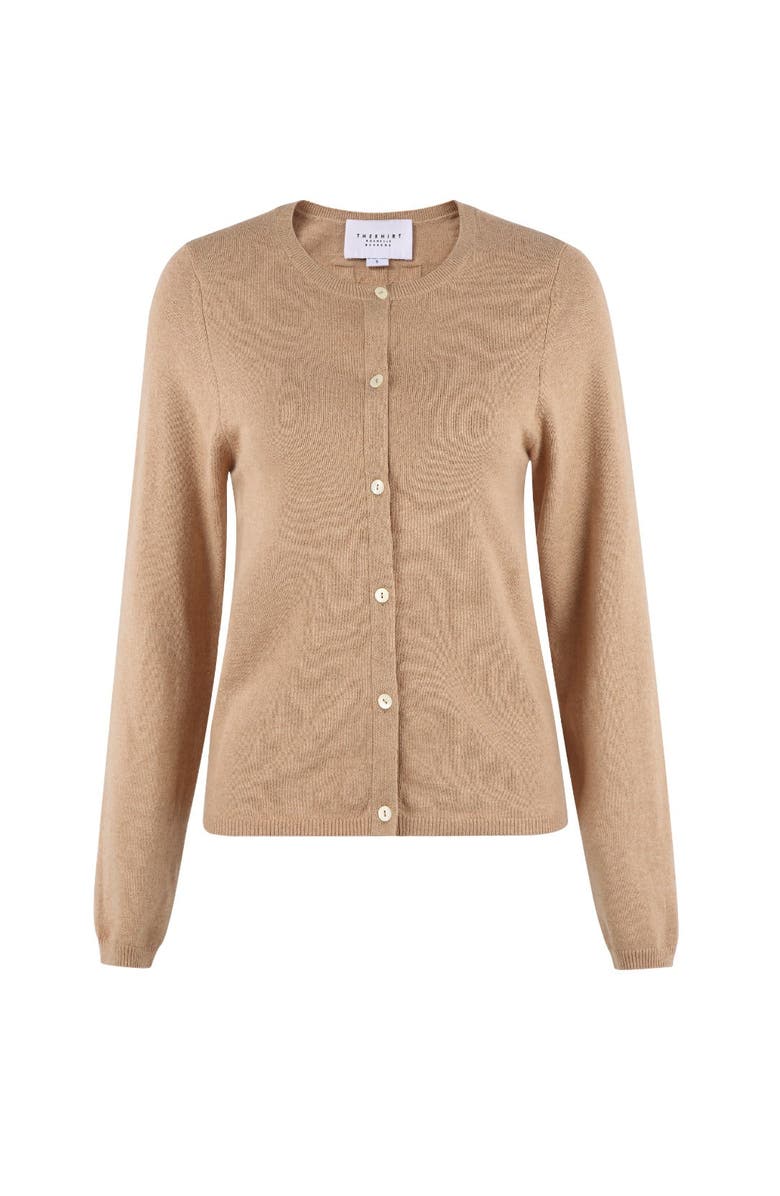 The Shirt by Rochelle Behrens The Crewneck Cotton Cashmere Sweater, Main, color, Sand