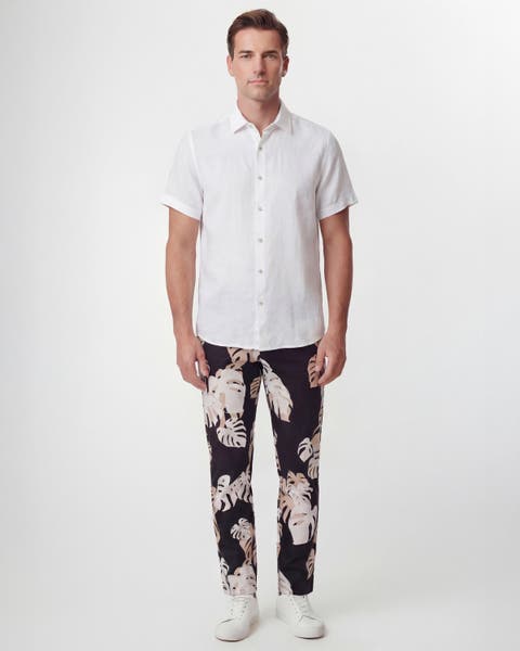 Monstera Floral Mens Tailored Pant