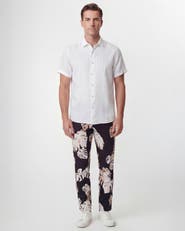 Lords of Harlech Monstera Floral Mens Tailored Pant