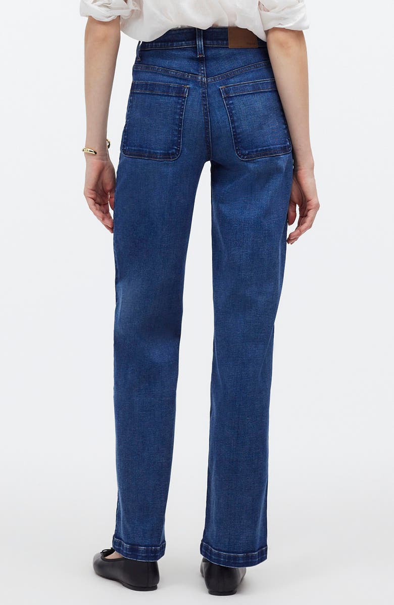 Madewell Emmett Patch Pocket Wide Leg Jeans, Alternate, color, Allentown Wash