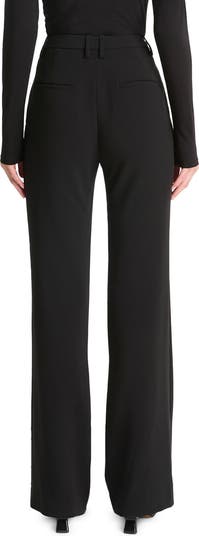 Tailored Mid Rise Stretch Bootcut Pants