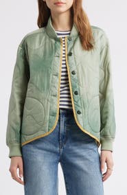 THE GREAT. The Quilted Liner Jacket