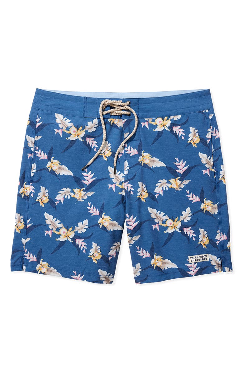 Fair Harbor Nautilus Swim Trunks, Alternate, color, Tropical Twilight