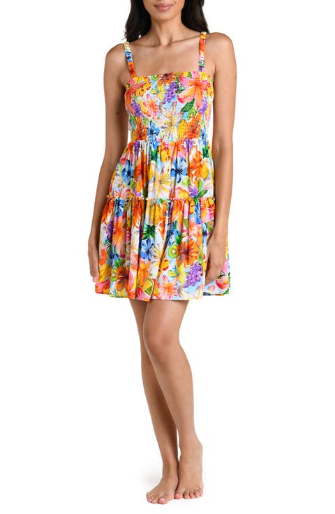 Flora de Fruta Cover-Up Minidress