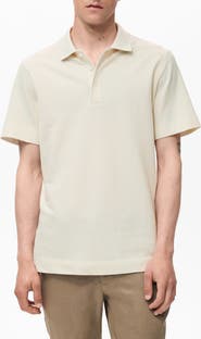 MANGO Fine Rib-Knit Polo