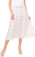 Halogen® Print Midi Skirt