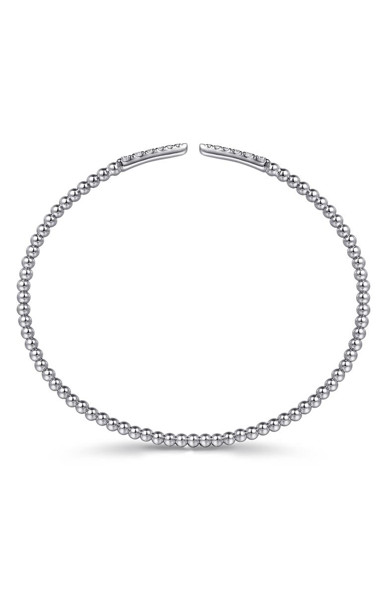 Gabriel & Co. Bujukan Pointed Diamond Beaded Cuff Bracelet, Alternate, color, 