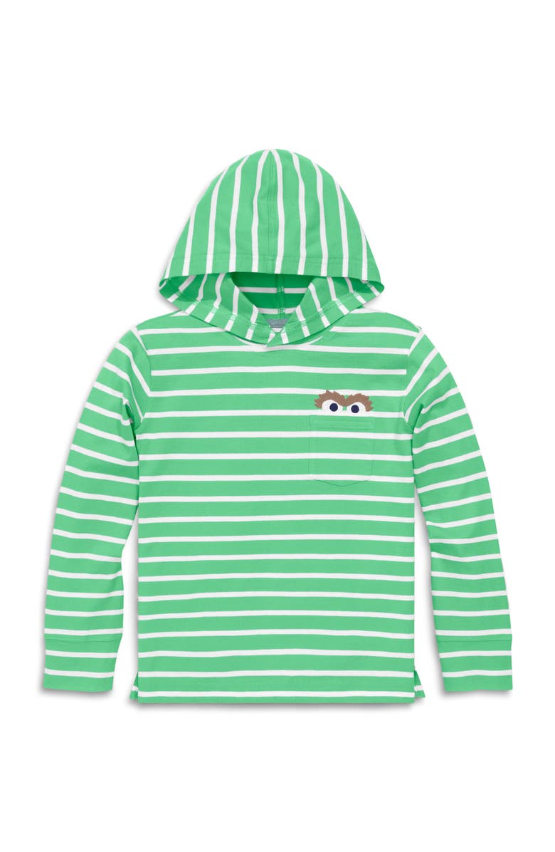 Primary Kids Sesame Street Embroidered T-Shirt Hoodie, Alternate, color, 