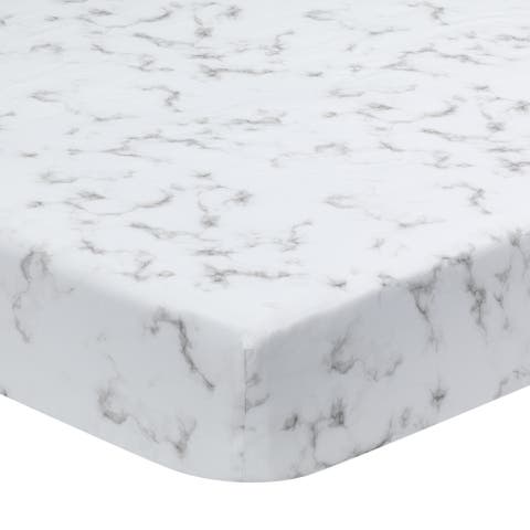 Signature Marble Organic Cotton Fitted Crib Sheet