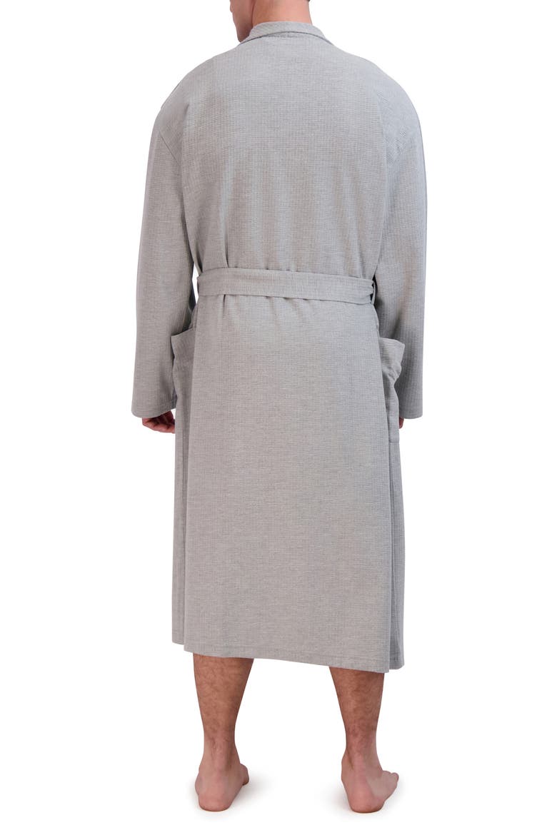 Waffle Knit Robe, Alternate, color, GREY