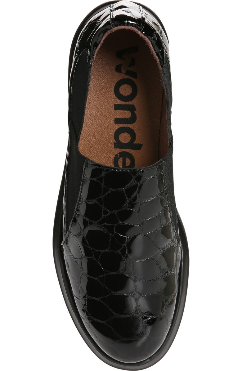 Wonders Twin Gore Platform Loafer, Alternate, color,