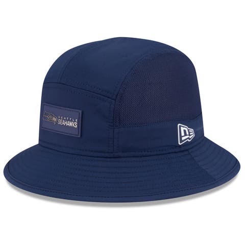 Men's New Era College Navy Seattle Seahawks 2025 Sideline  Bucket Hat