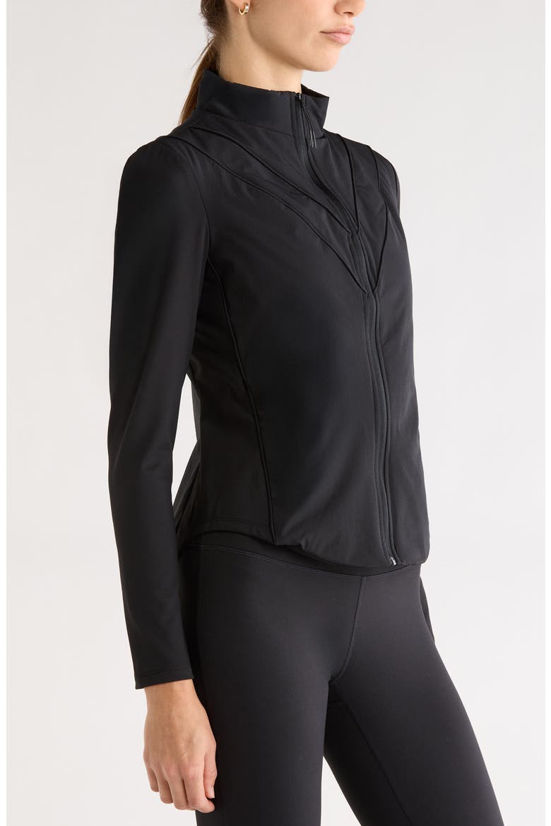 Tiebreaker Performance Hybrid Jacket, Alternate, color, BLACK