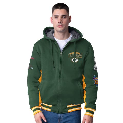 Men's G-III Extreme Green Green Bay Packers No Huddle Commemorative Full-Zip Hoodie Jacket