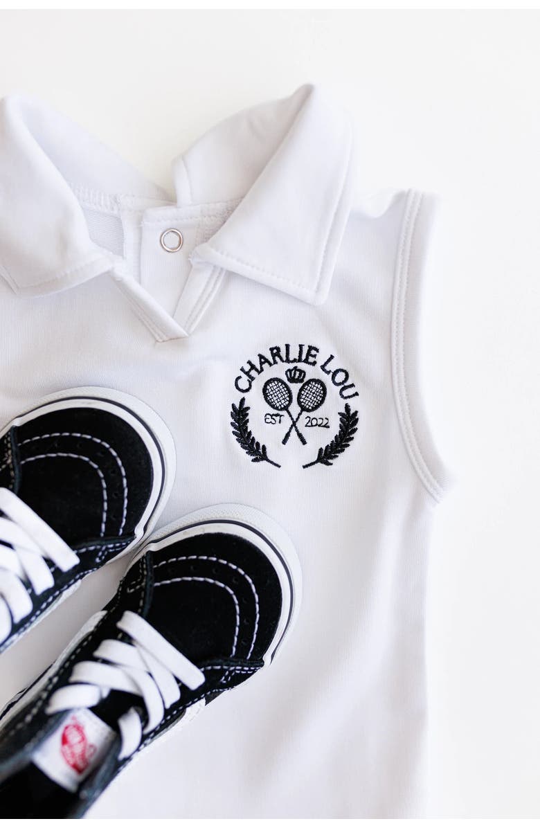 Charlie Lou Baby<sup
®</sup
 Baby Girl
s Tennis Dress, Alternate, color, White
