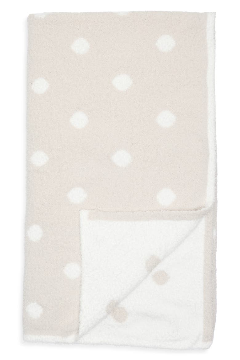 Polka Dot Butter Throw Blanket, Alternate, color, GREY VAPOR