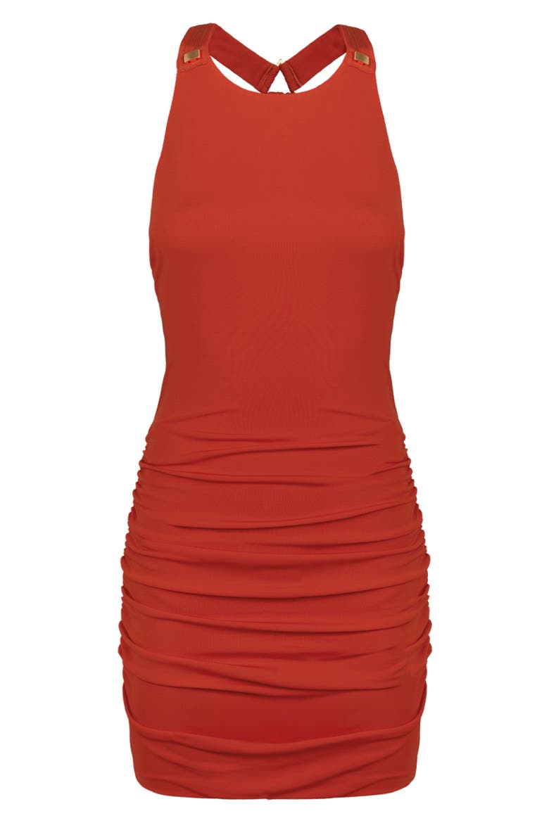 Alix Cover-Up Dress, Alternate, color, RED