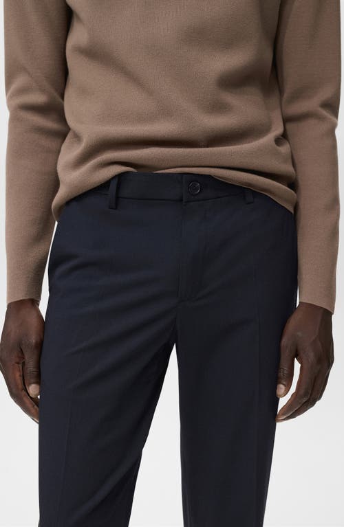Mango Bologna Slim Fit Stretch Pants In Animal Print