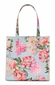 Small Seacon Floral Faux Leather Tote