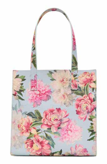 Small Seacon Floral Faux Leather Tote