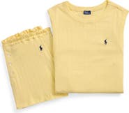 Polo Ralph Lauren Logo Detail Cotton Short Pajamas
