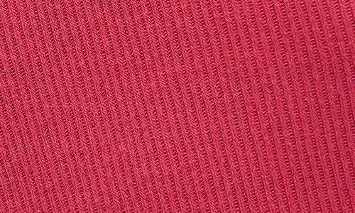 Bdg Urban Outfitters Diana Lace Trim Crop Rib Knit Henley In Red