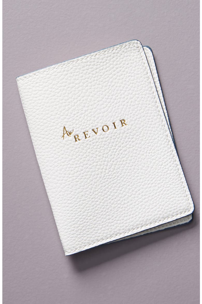 Anthropologie Au Revoir Passport Holder, Main, color, WHITE