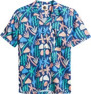 Boardies Print Short Sleeve Button-Up Camp Shirt