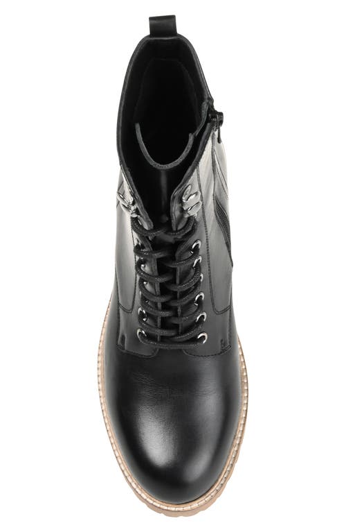Journee Signature Malle Lace-up Boot In Black
