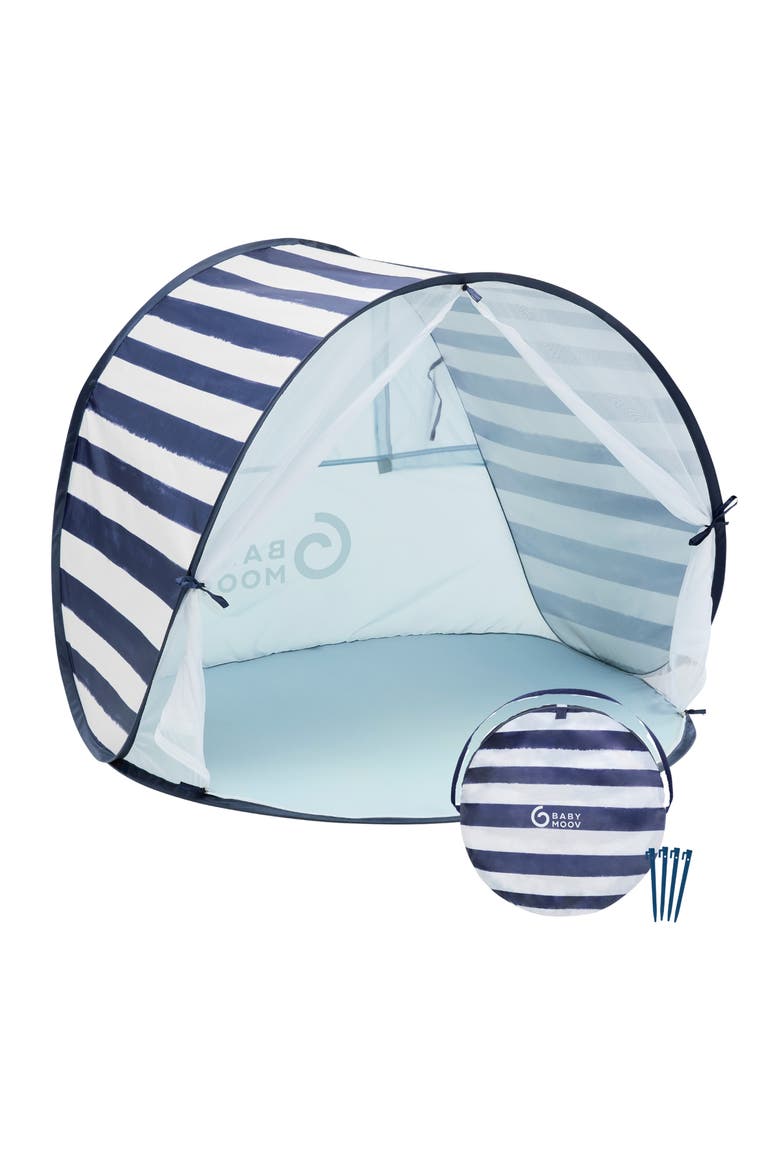Anti-UV Baby & Toddler Beach Tent, Main, color, NAVY-WHITE