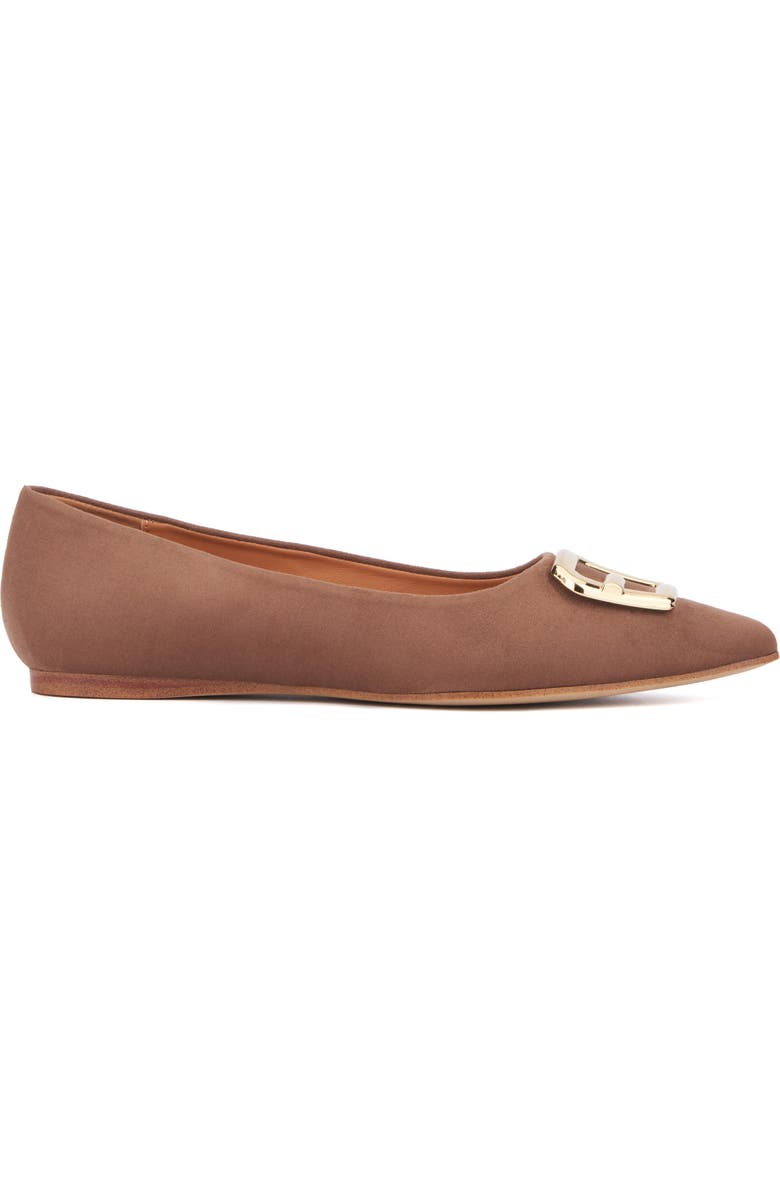 TORGEIS Hartwell Pointed Toe Flat, Alternate, color, Taupe