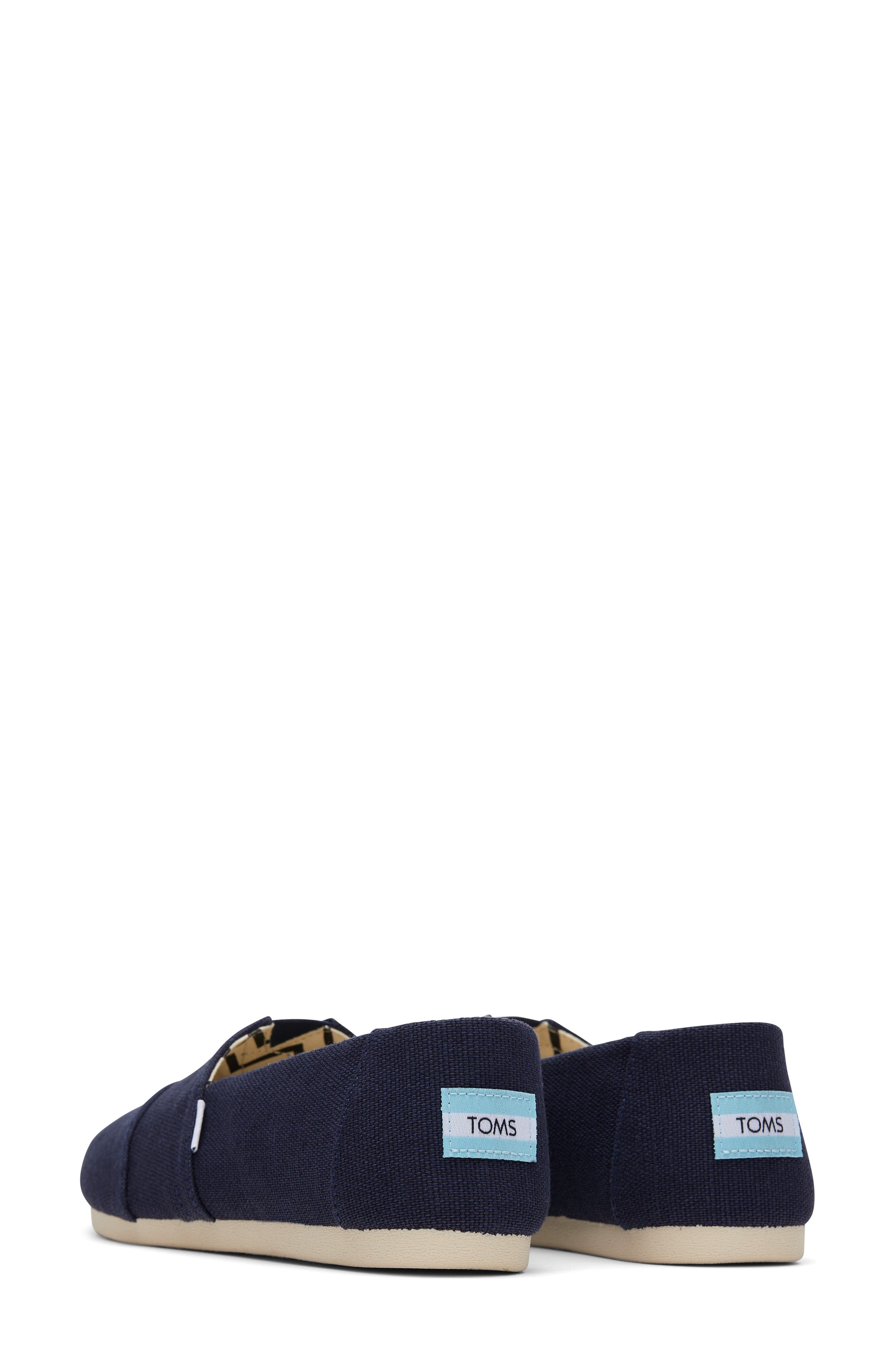 Classic Alpargata Slip-On, Alternate, color, NAVY HERITAGE CANVAS