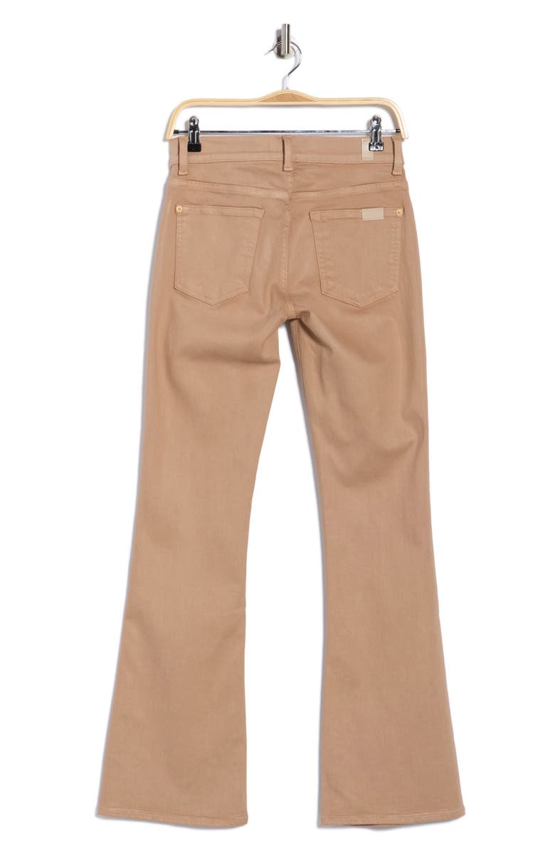 7 For All Mankind High Waist Bootcut Tailorless Jeans, Alternate, color, Cafe Crema