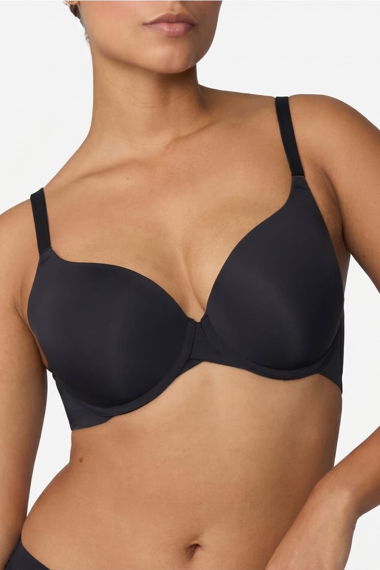 Base Push-Up Bra, Main, color, Black