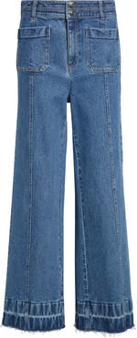 Cinq à Sept Dorothea Seam Wide Leg Jeans