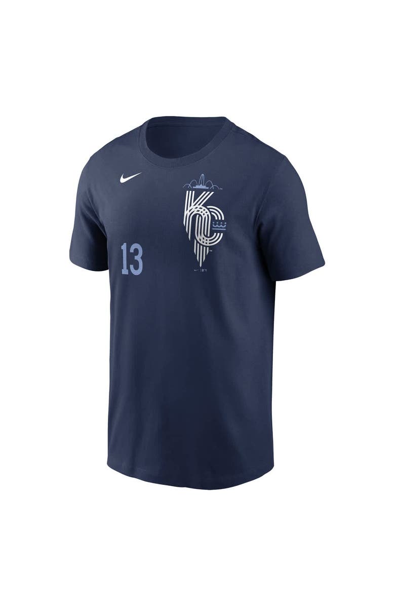 Nike Men's Nike Salvador Perez Navy Kansas City Royals 2024 City Connect Fuse Name & Number T-Shirt, Alternate, color, Navy