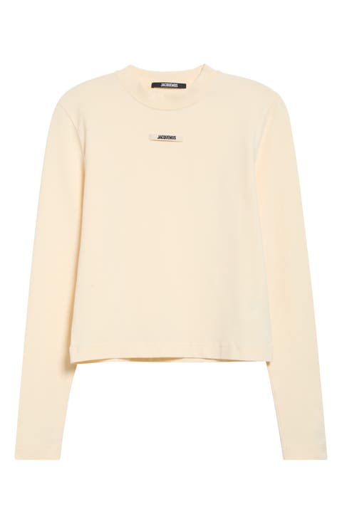 Gros Grain Long Sleeve Top
