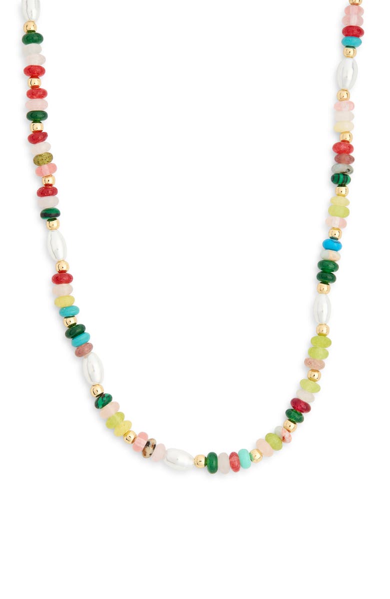 Leith Beaded Necklace, Alternate, color, Rainbow Multi- Gold
