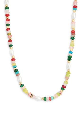Leith Beaded Necklace In Multi