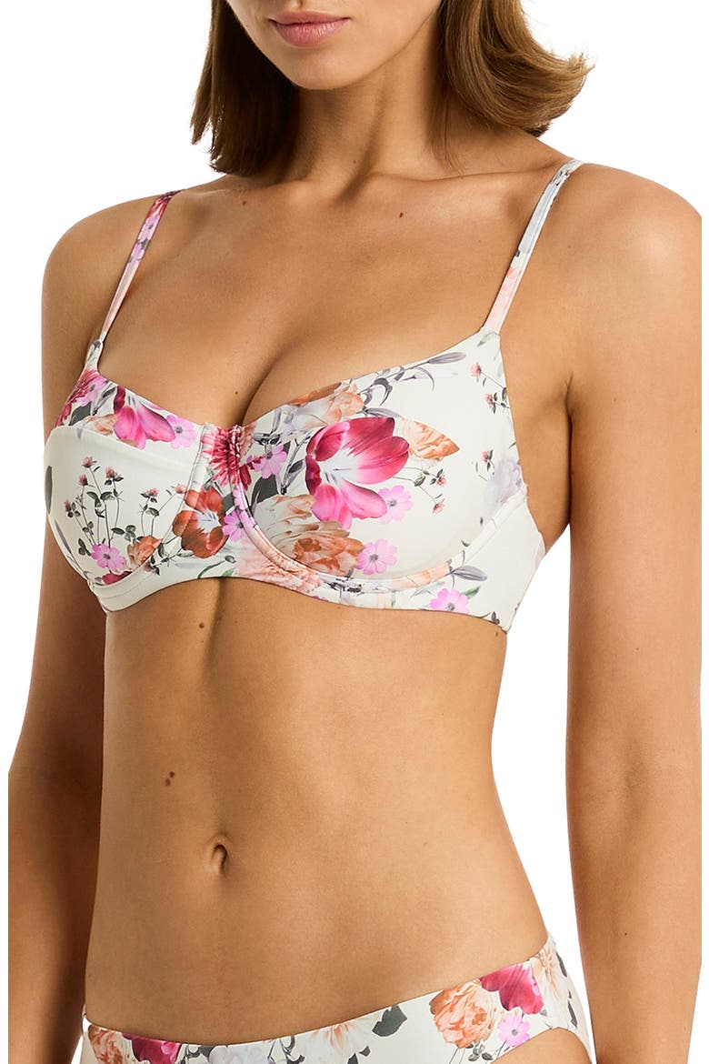 Belle Underwire Bikini Top, Alternate, color, COCONUT