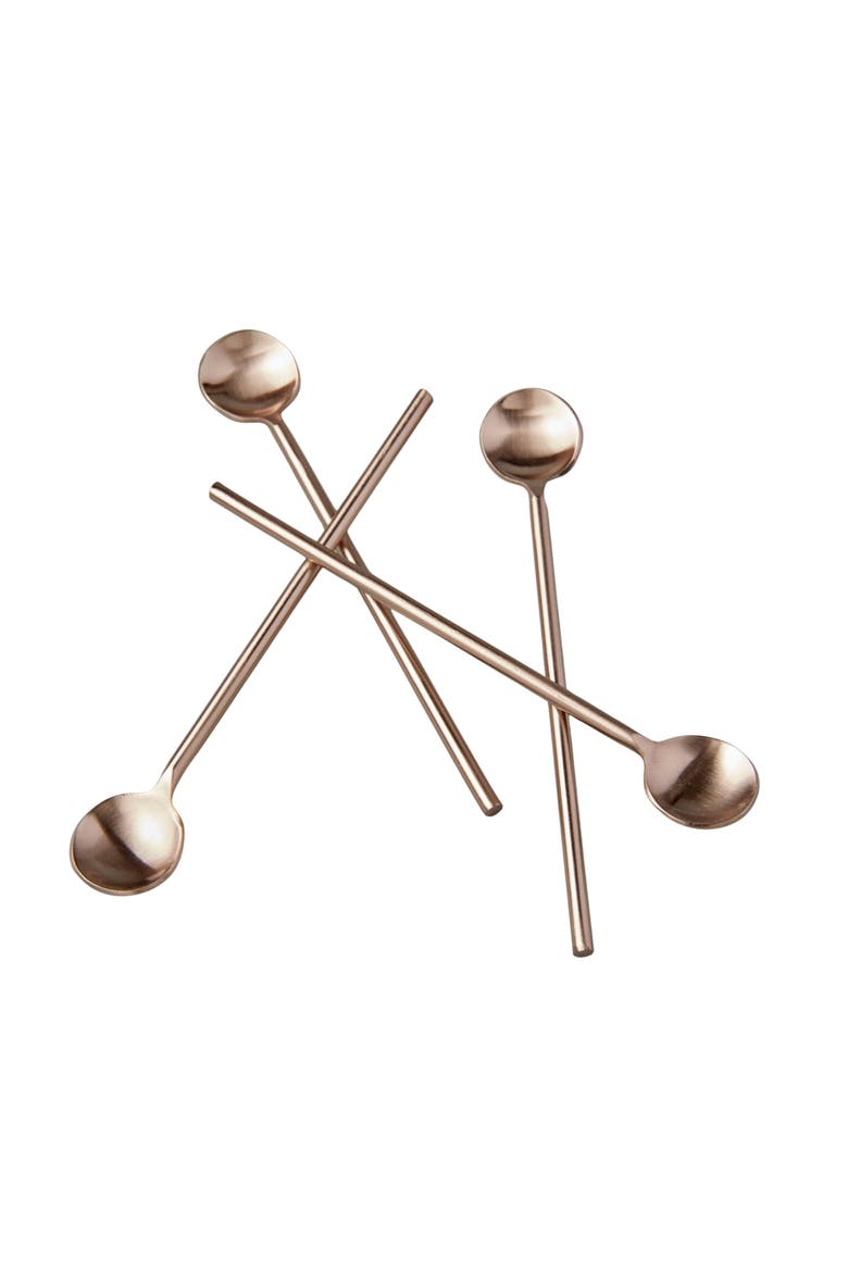 Thin Spoons - Set of 4, Main, color, Rose