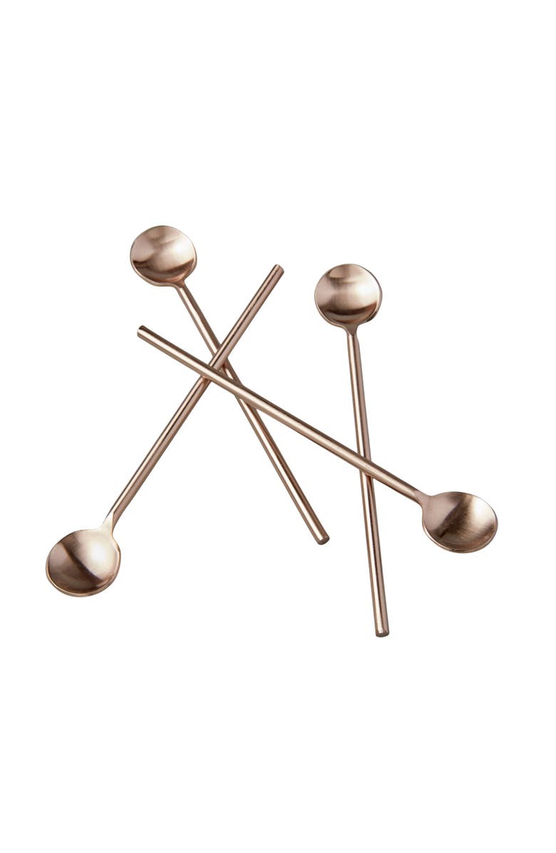 Be Home Thin Spoons - Set of 4, Main, color, Rose