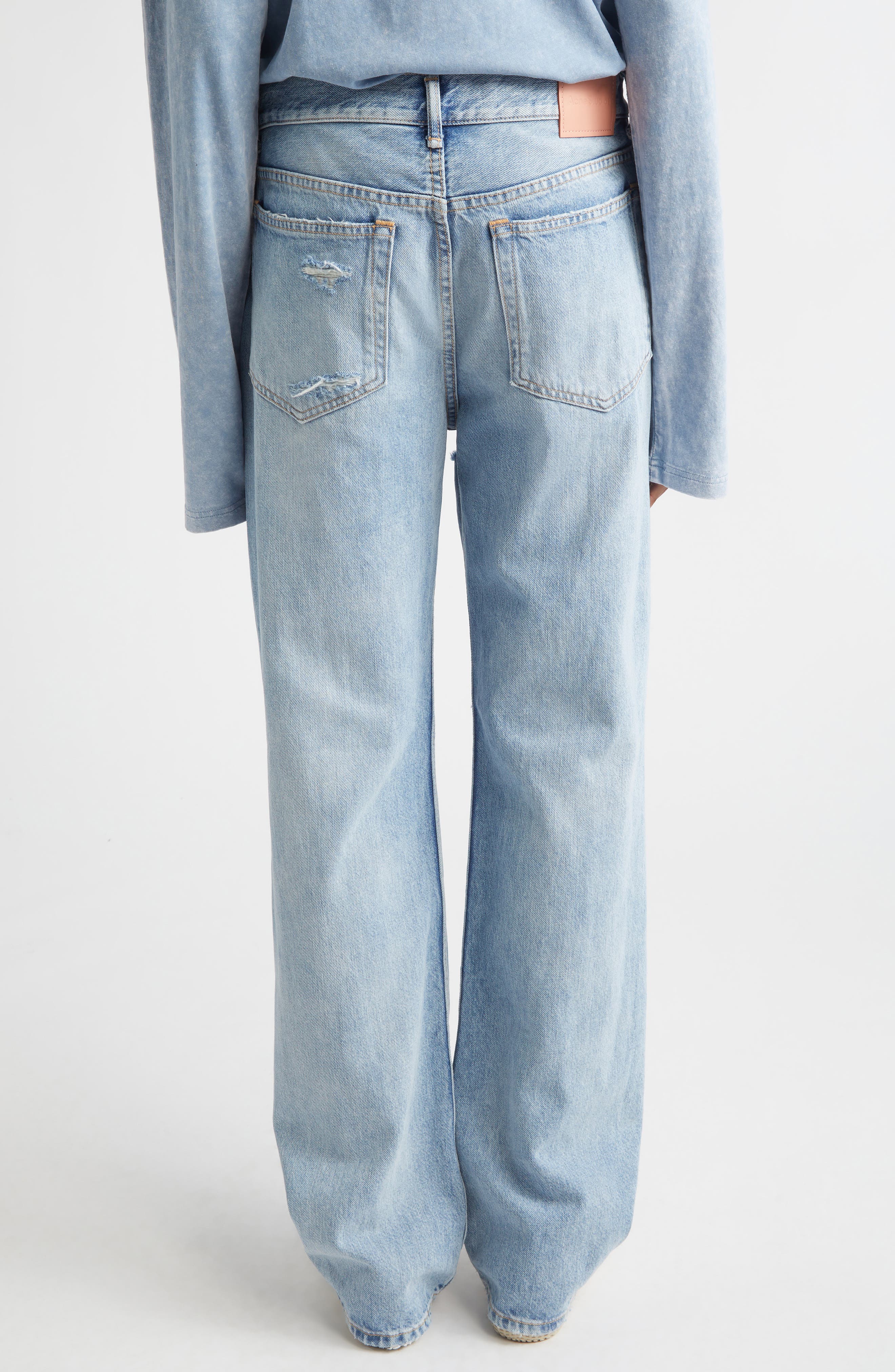 Acne Studios 2010 Ripped Straight Leg Jeans (Women) | Nordstrom
