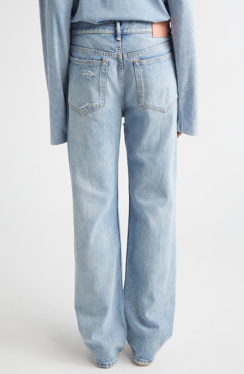 Acne Studios 2010 Ripped Straight Leg Jeans, Alternate, color, Light Blue