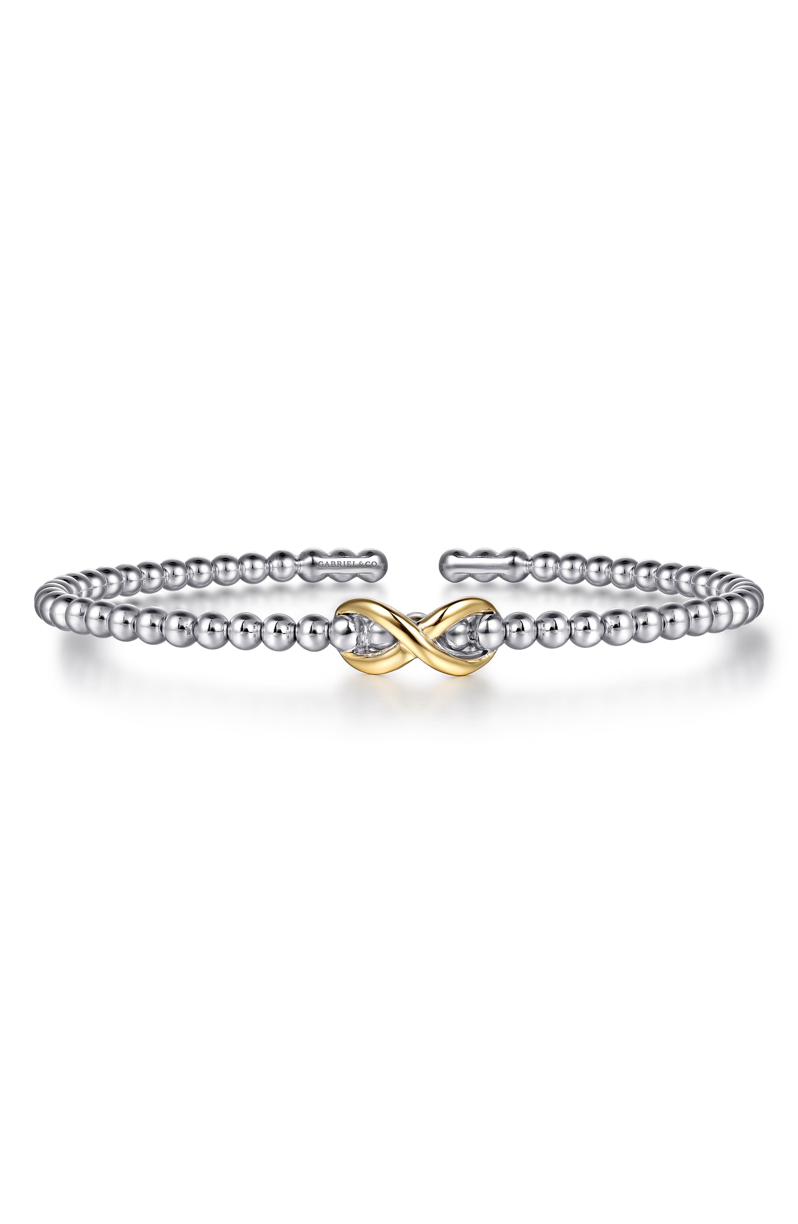 selected SILVER/ 14K YELLOW GOLD